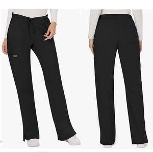 Cherokee Women's Mid Rise Black Scrub Pants
